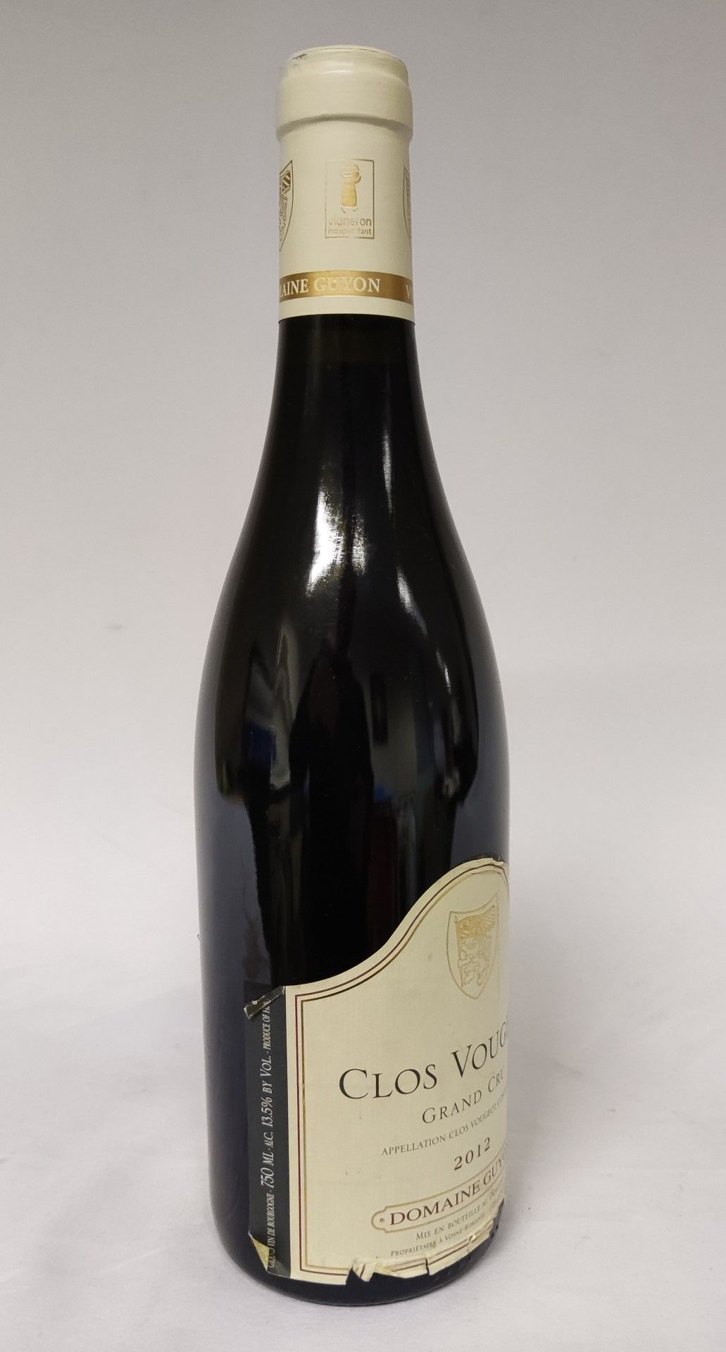 1 x Bottle of 2012 Clos Vougeot Grand Cru Domain Guyon Red Wine - RRP £180 - Image 8 of 8
