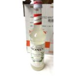 6 x 0.7L Bottles of Le Sirup de Monin Frosted Mint Menthe Glaciele