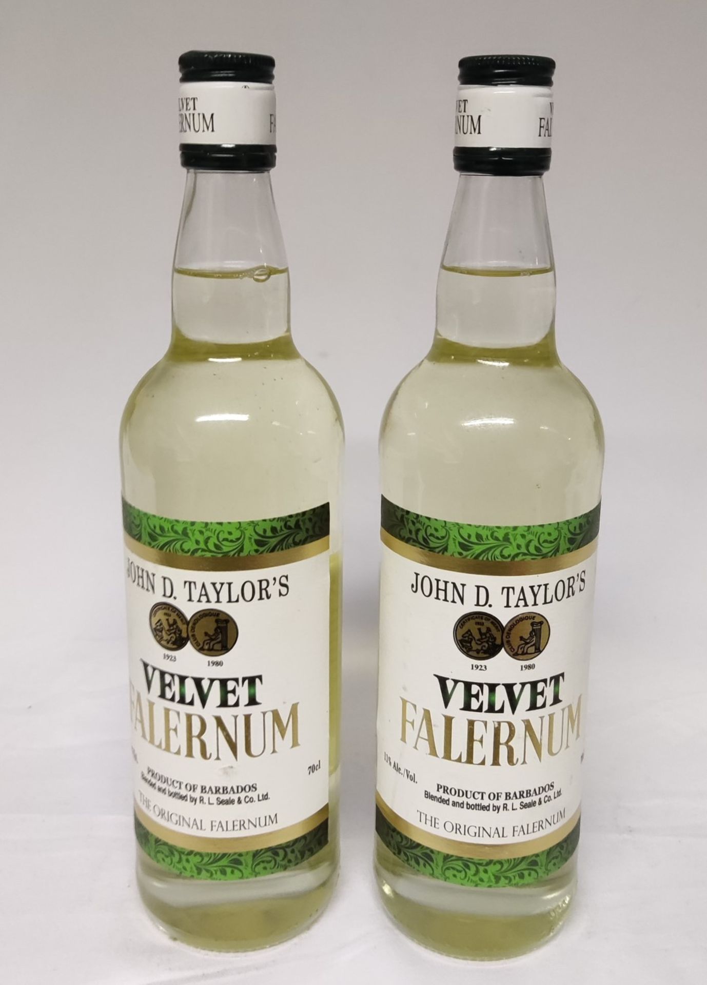 2 x Bottles of John D. Taylor'S Velvet Falernum 70cl Bottles - RRP £36