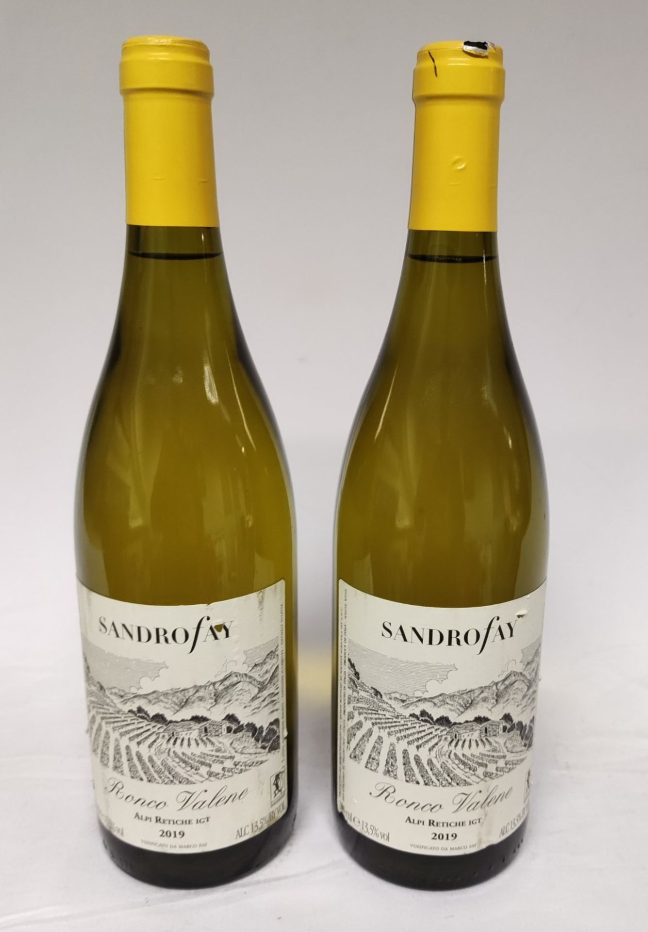 2 x Bottles of 2019 Sandro Fay Alpi Retiche Igt 2019 - Ronco Valene - 750Ml Bottles
