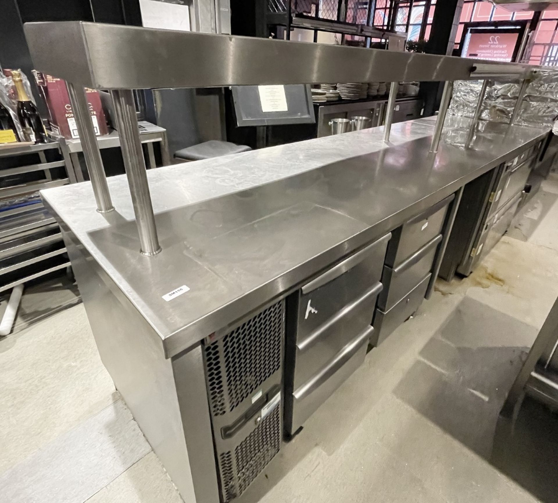 1 x Bespoke 15ft Commercial Kitchen Preparation Island with a Stainless Steel Construction - Image 4 of 15