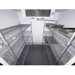 2 x Four Tier Wire Cold Room Shelves - Large Size Shelving For Coldroom Storage