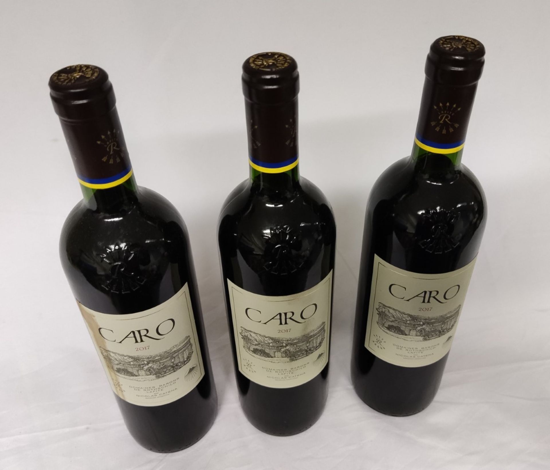 3 x Bottles of 2017 Bodegas Caro, Domaines Barons De Rothschild Lafite And Nicolas Catena - Red Wine - Image 2 of 7