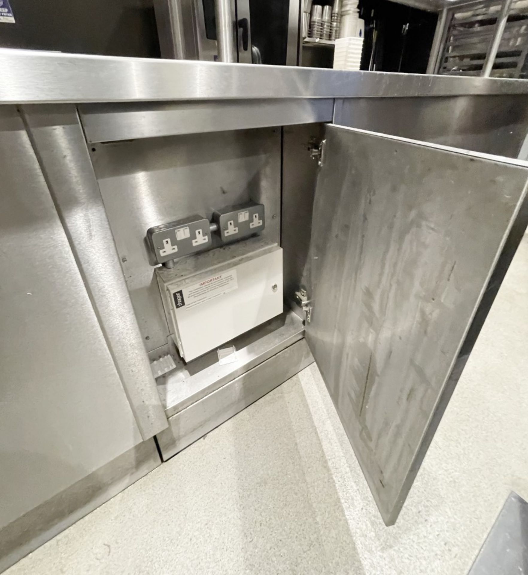 1 x Bespoke 15ft Commercial Kitchen Preparation Island with a Stainless Steel Construction - Image 6 of 15