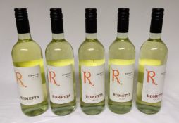 5 x Bottles of Rometta Italia Trebbiano Rubicone - Includes 3 x 2019, 2 x 2018