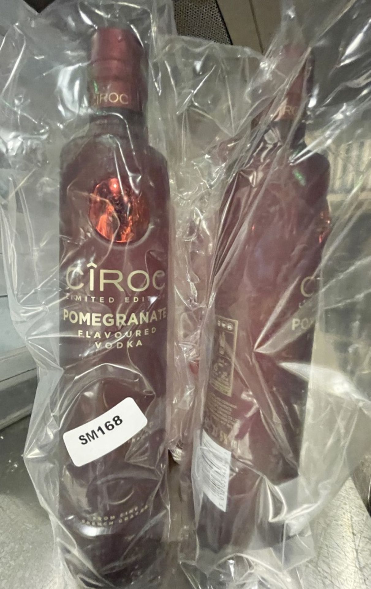 4 x Limited Edition 70cl Bottles of Ciroc Pomegranate Flavoured 37.5% Vodka - New Unopened Bottles