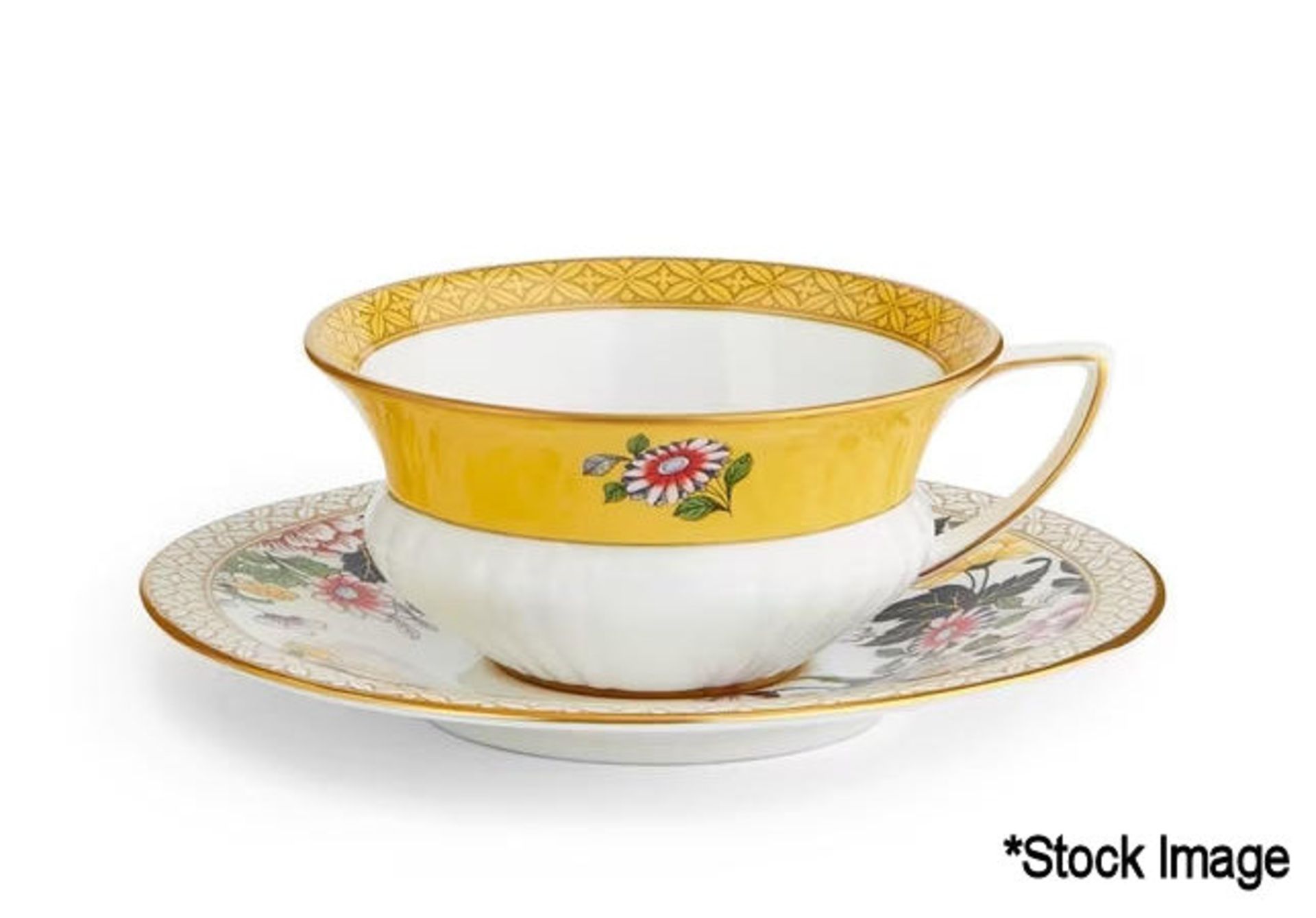 1 x WEDGWOOD Wonderlust Primrose Teacup & Saucer - Boxed - RRP £65 - Ref: /HOC250/HC5 - CL987 -