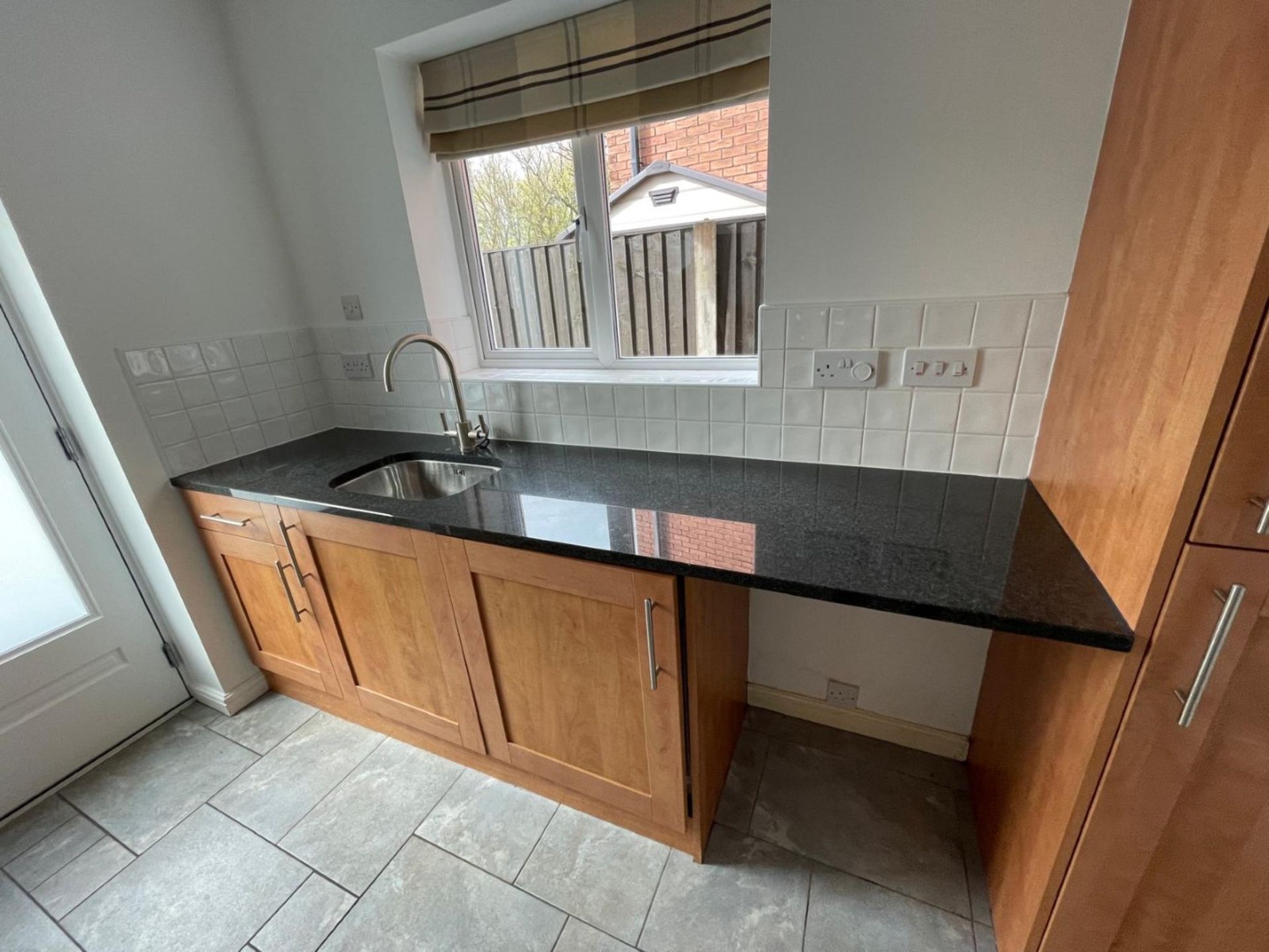1 x Shaker-style, Feature-rich Fitted Kitchen with Solid Wood Doors, Granite Worktops and Appliances - Image 19 of 111