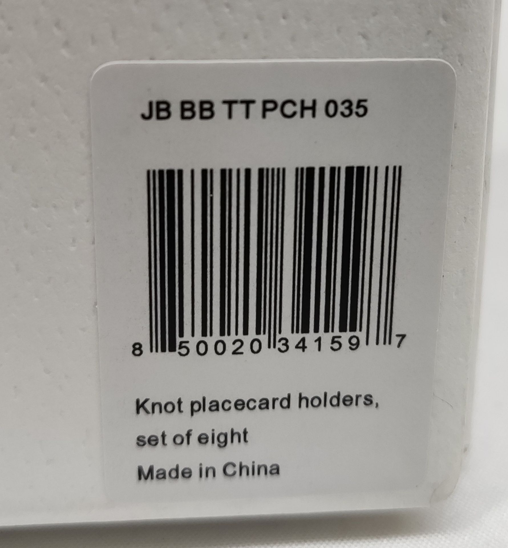 1 x JOANNA BUCHANAN Knot Placecard Holders - Set Of 8 - New/Boxed - Original RRP £168 - Ref: - Bild 8 aus 19