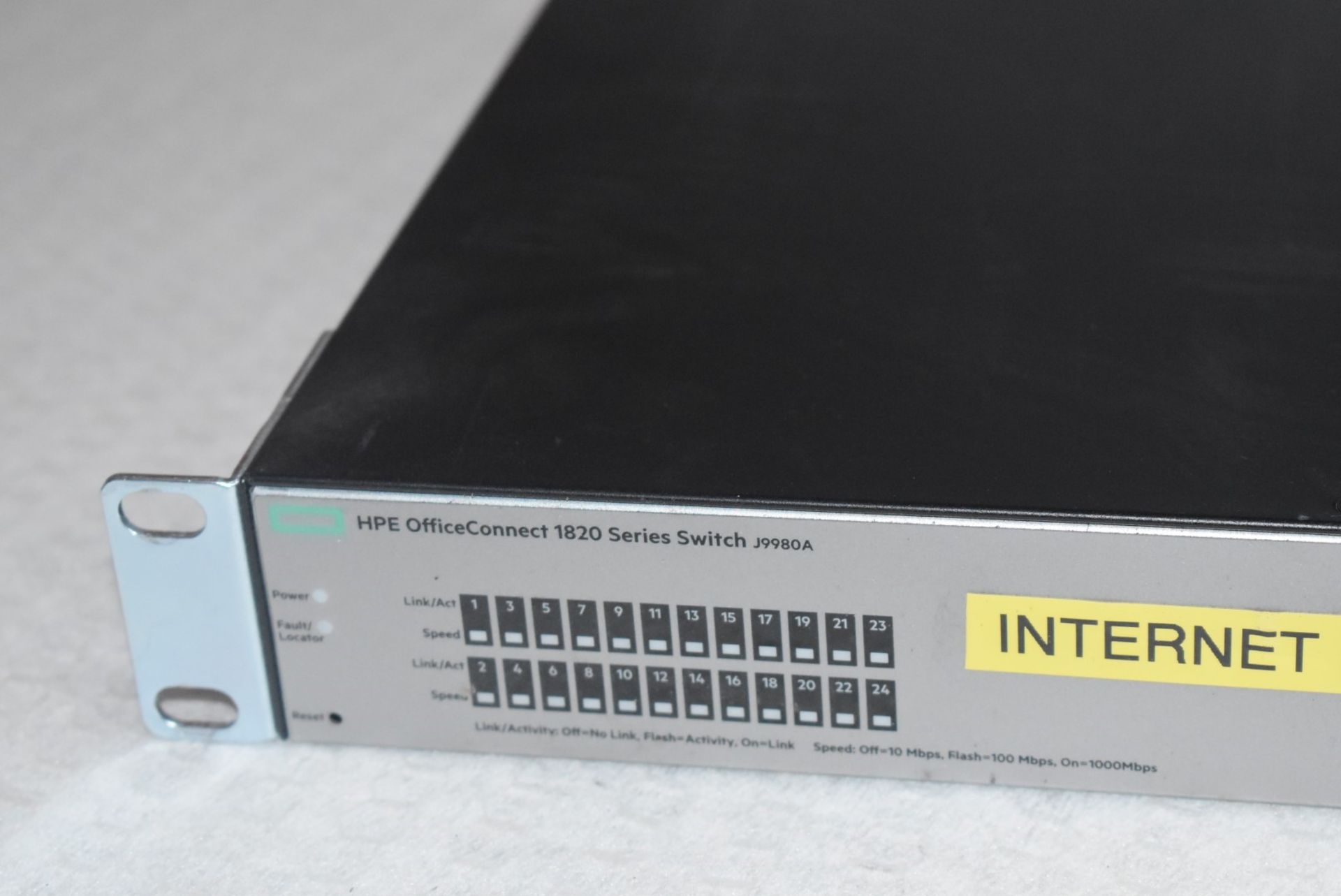1 x HP Office Connect 1820 Series 24 Port Switch - Type J9980A - Image 3 of 4