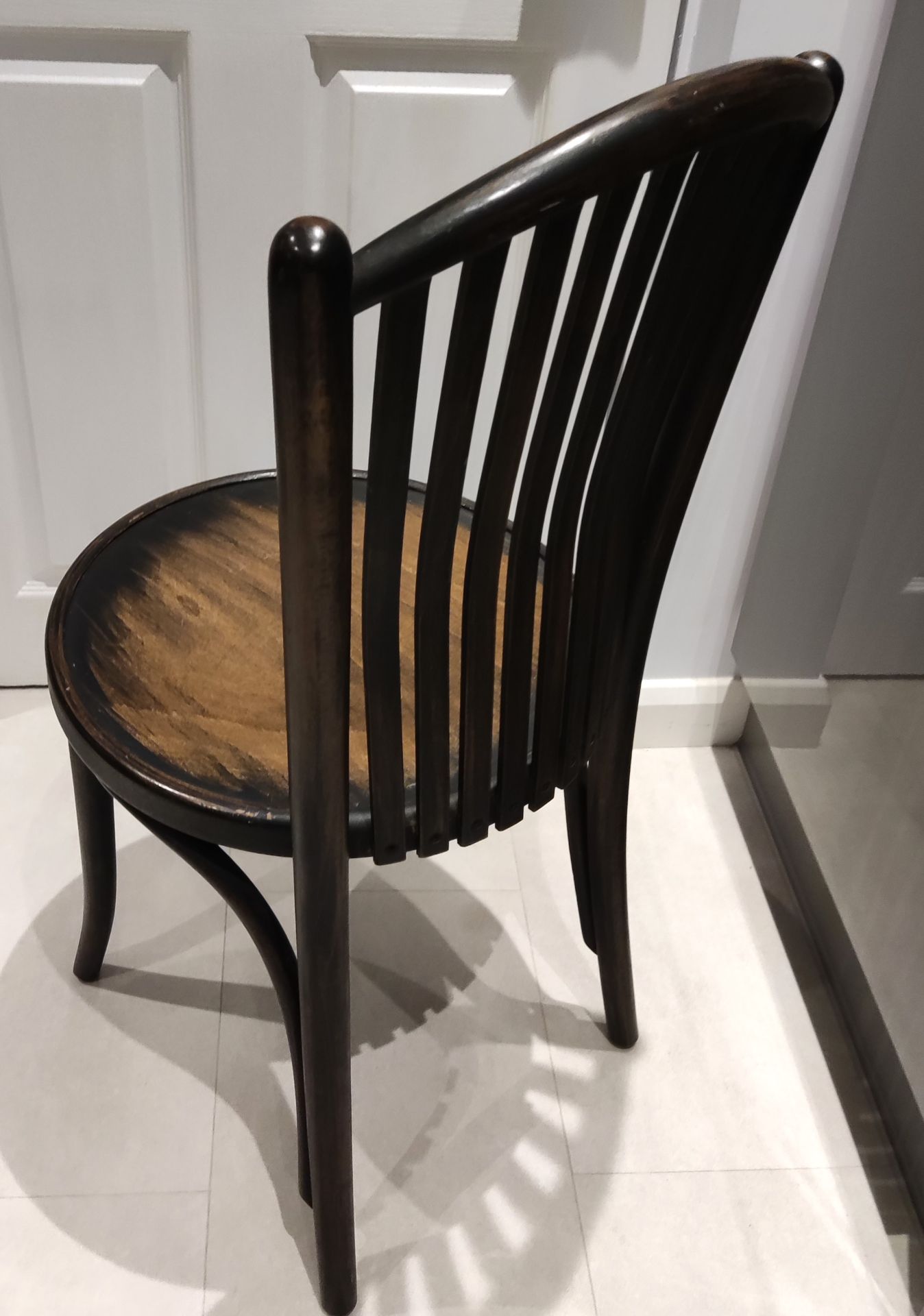 1 x Vintage Dark Wood Bentwood Chair - CL444 - NO VAT ON THE HAMMER - Location: Altrincham WA14 This - Image 8 of 15