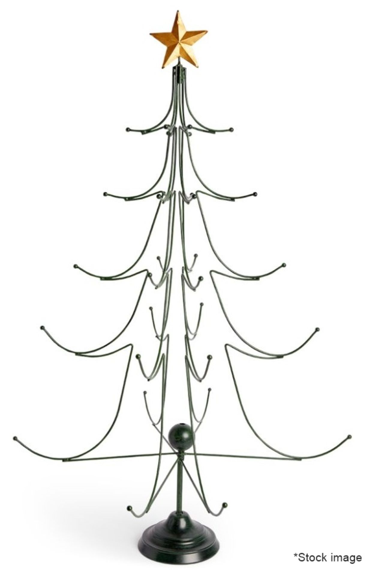 1 x SHISHI Decorative Star-topped Metal Christmas Tree (94cm) - Original Price £145.00 - Unboxed