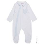 1 x PATACHOU Blue Check Babygrow, 18 Months - Original Price £54.95 *Read Condition Report*