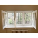 1 x Hardwood Timber Double Glazed Leaded 3-Pane Window Frame - Ref: PAN290 / FRNT WIN - CL896 - NO