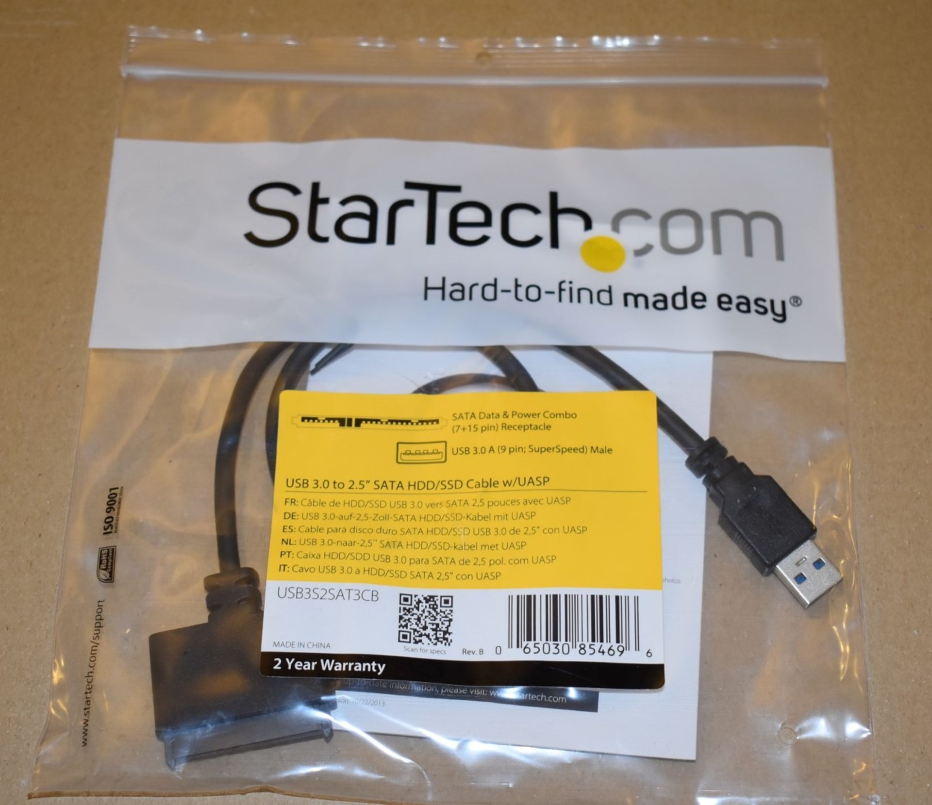 3 x StarTech SATA to USB Cables - USB 3.0 to 2.5” SATA III Hard Drive Adapter - External Converter - Image 3 of 3