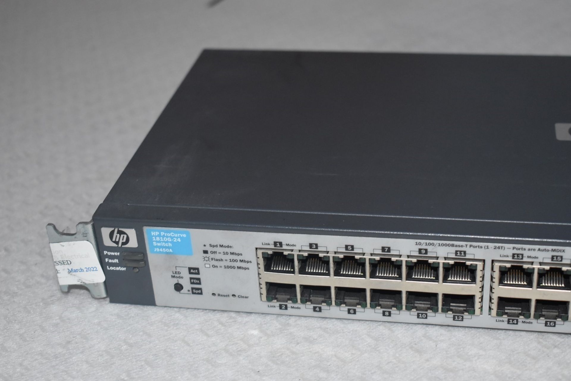 1 x HP Procurve 1810G 24 Port J9450A Switch - Image 4 of 6