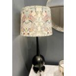 1 x Sleek Designer Table Lamp With Large Decorated Shade, 85cm Tall - CL894 - NO VAT ON THE HAMMER