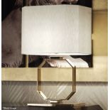 1 x GIORGIO COLLECTION 'Infinity' Italian Designer White SILK Lamp Shade  - Unused Boxed Stock -