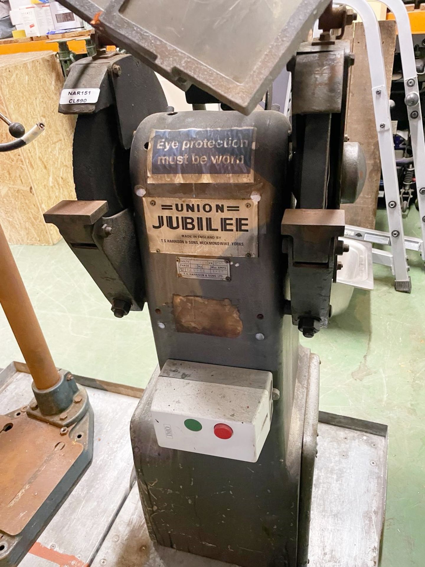 1 x T.S Harrison Union Jubilee Double Ended Grinder - 3 Phase - Image 2 of 13