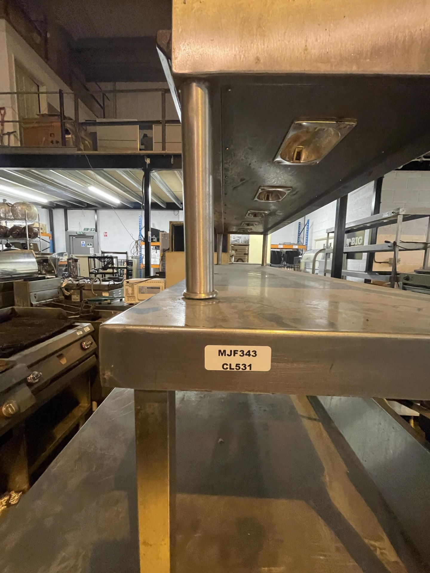 1 x Two Tier Countertop Heated Gantry Passthrough Shelf With Ticket Rails - Bild 6 aus 6