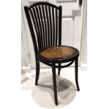 1 x Vintage Dark Wood Bentwood Chair - CL444 - NO VAT ON THE HAMMER - Location: Altrincham WA14 This