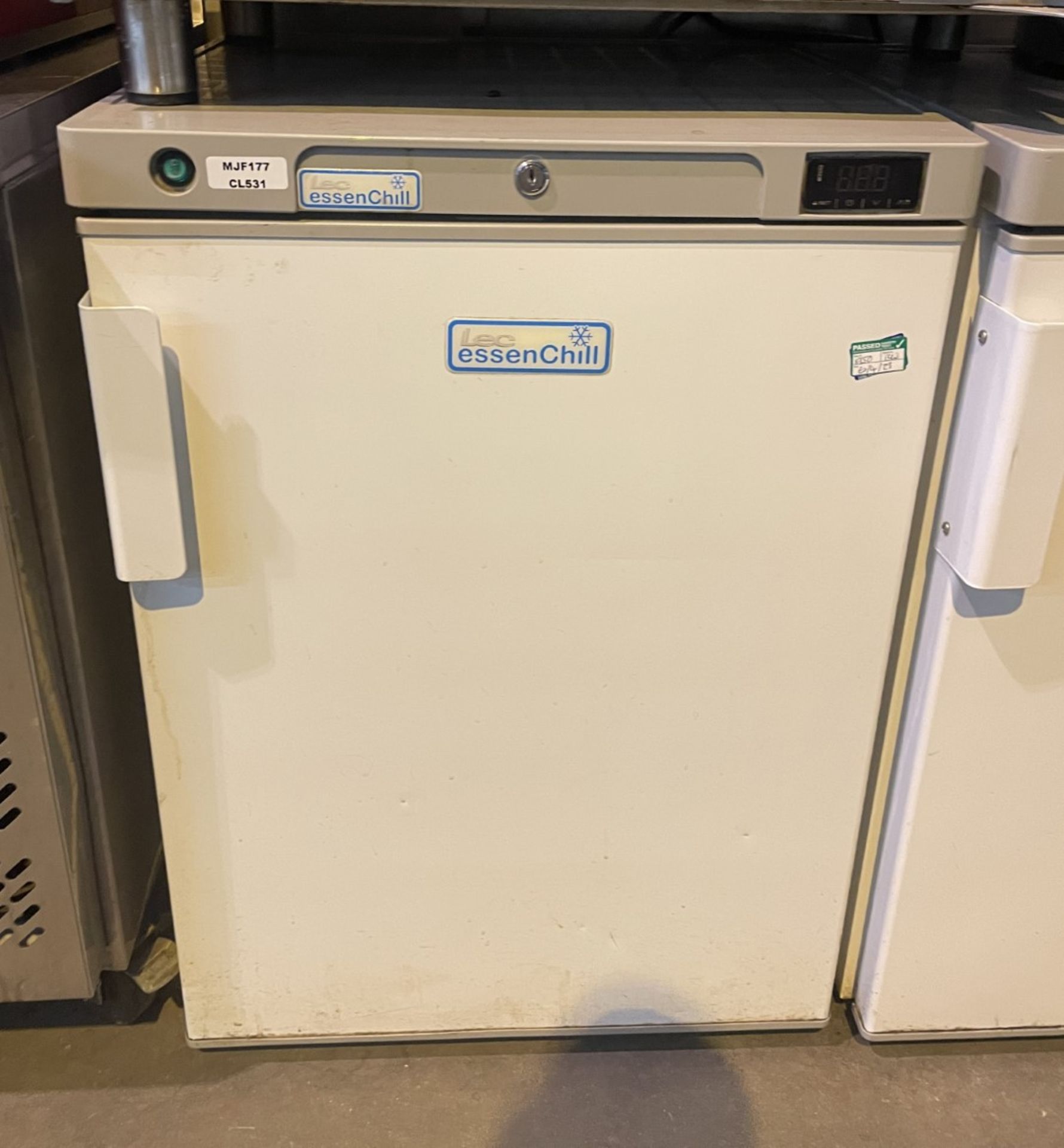 1 x LEC EssenChill Undercounter Commercial Freezer - Model BFS200W - Dimensions: H84 x W60 x D67 cms