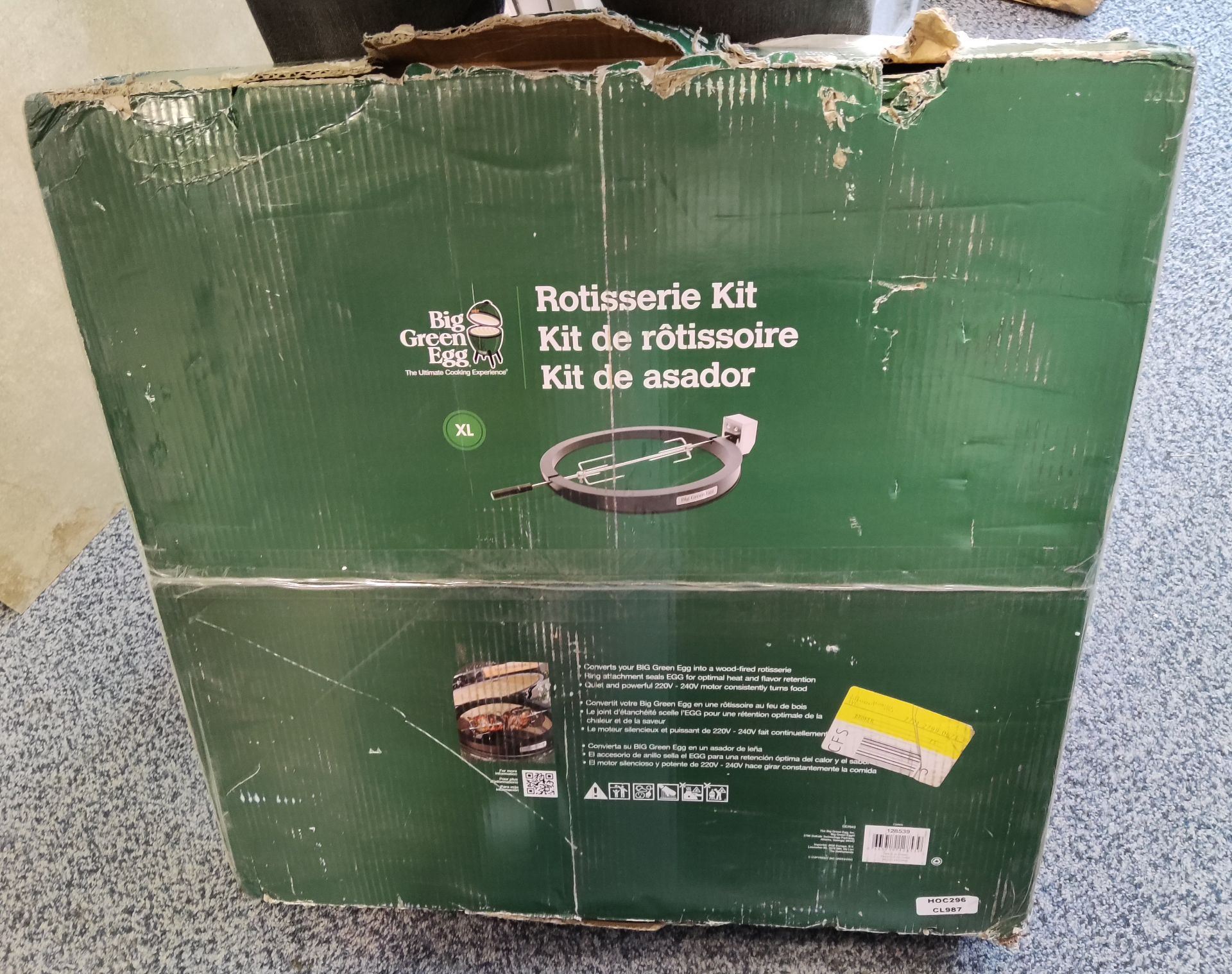 1 x BIG GREEN EGG Xl Rotisserie Kit - New/Boxed - RRP £350 - Ref: /HOC296/HC6 - CL987 - Location: - Image 7 of 8