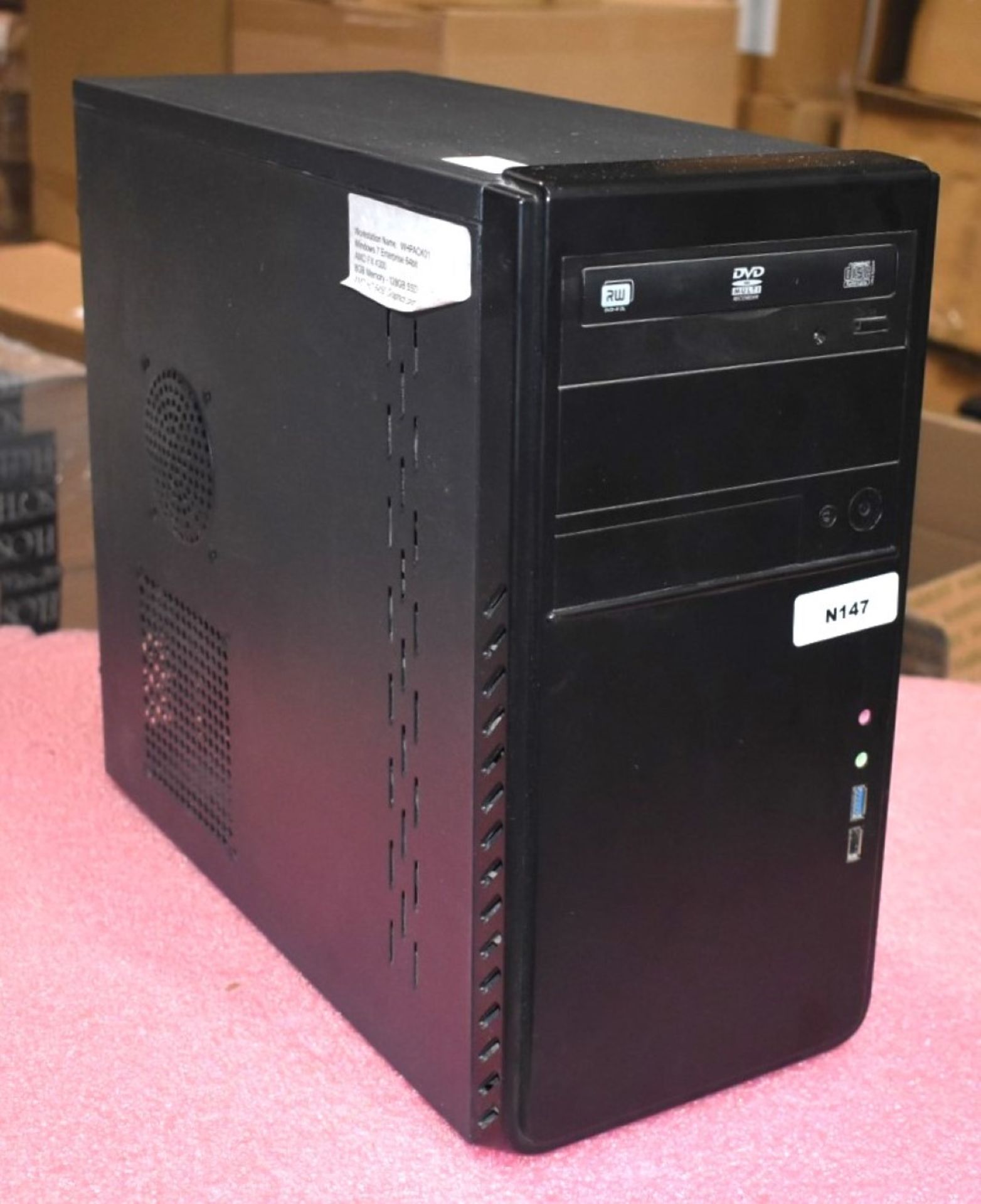 1 x Desktop PC Featuring an AMD FX4300 Processor, 8GB Ram, 128GB SSD, 500GB Hard Drive and an AMD