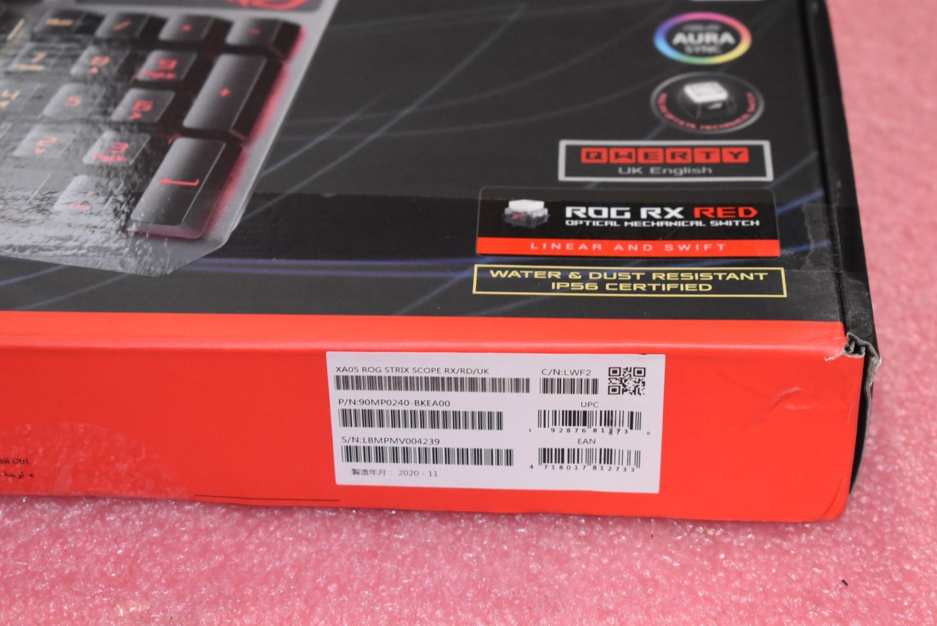 1 x Asus ROG Strix Scope RX RGB Optical Keyboard - Open Box Stock - Image 7 of 8