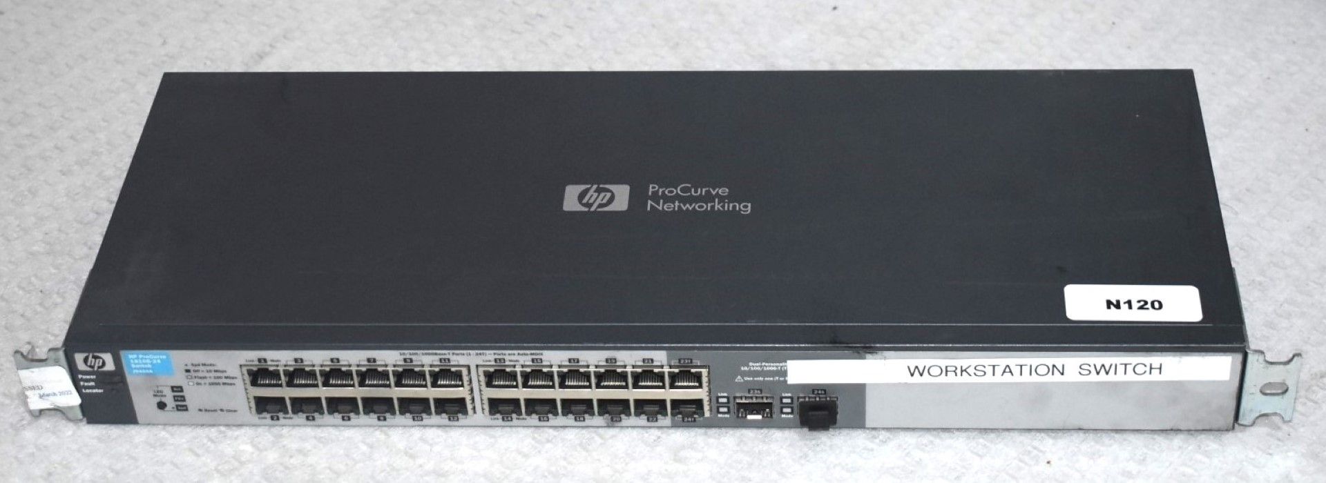 1 x HP Procurve 1810G 24 Port J9450A Switch