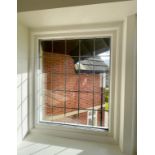 1 x Hardwood Timber Double Glazed Leaded Window Frame - Ref: PAN241 / BED 2- CL896 - NO VAT ON THE