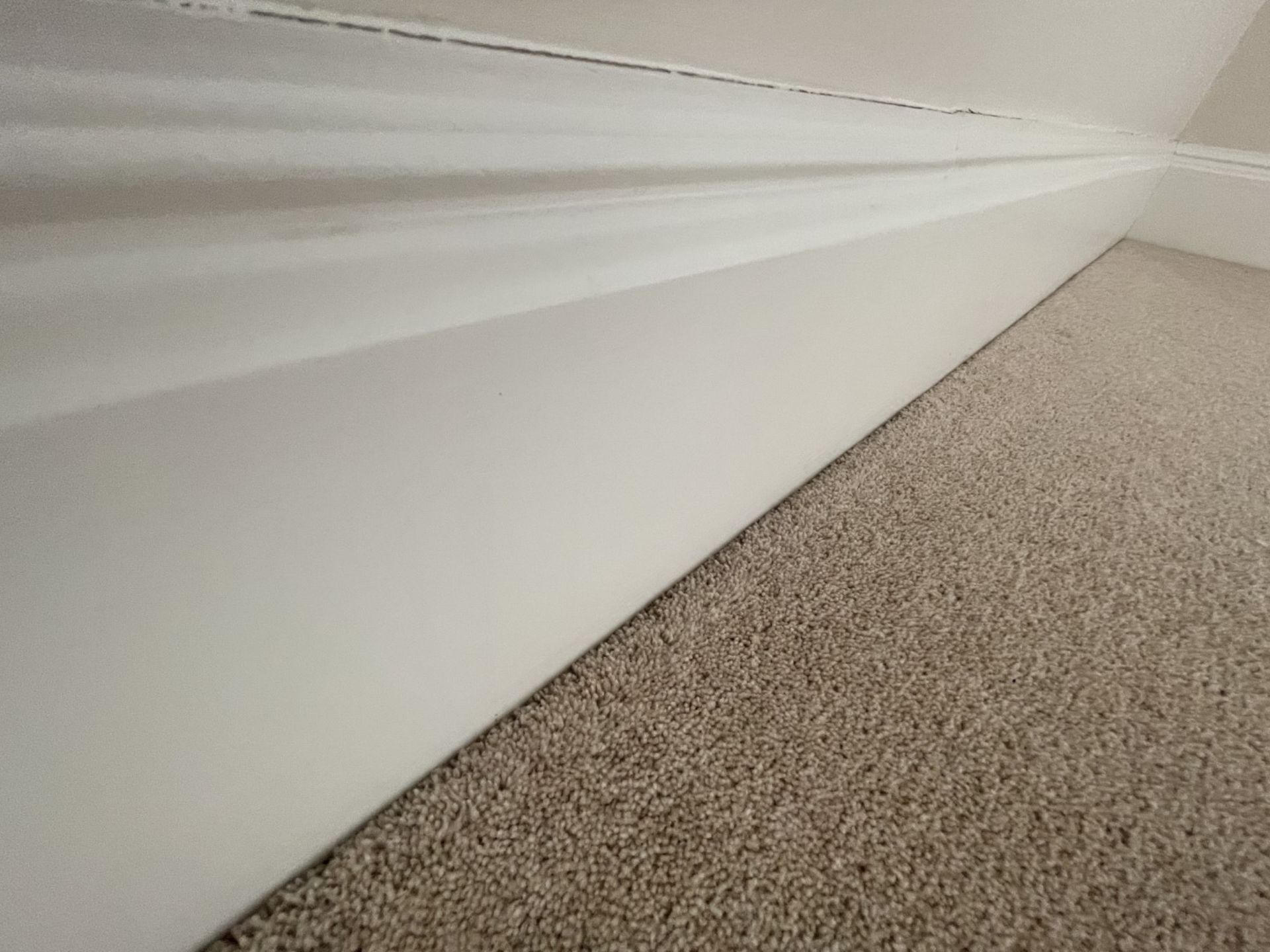 Approximately 20-Metres of Timber Wooden Skirting Boards, In White - Image 4 of 7