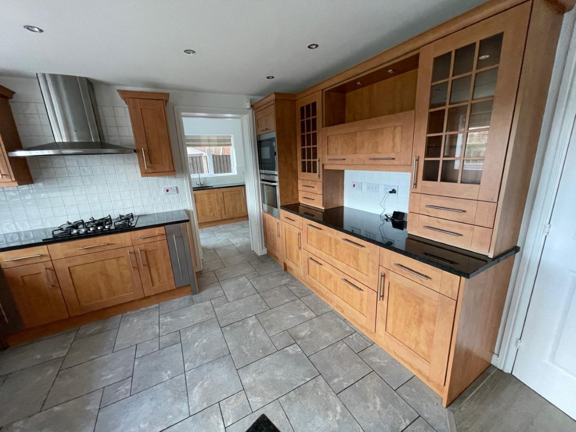 1 x Shaker-style, Feature-rich Fitted Kitchen with Solid Wood Doors, Granite Worktops and Appliances - Image 11 of 111