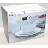 1 x LSA INTERNATIONAL 'Dine' 16-Piece Luxury Porcelain Crockery Set - Original Price £135.00 - Boxed