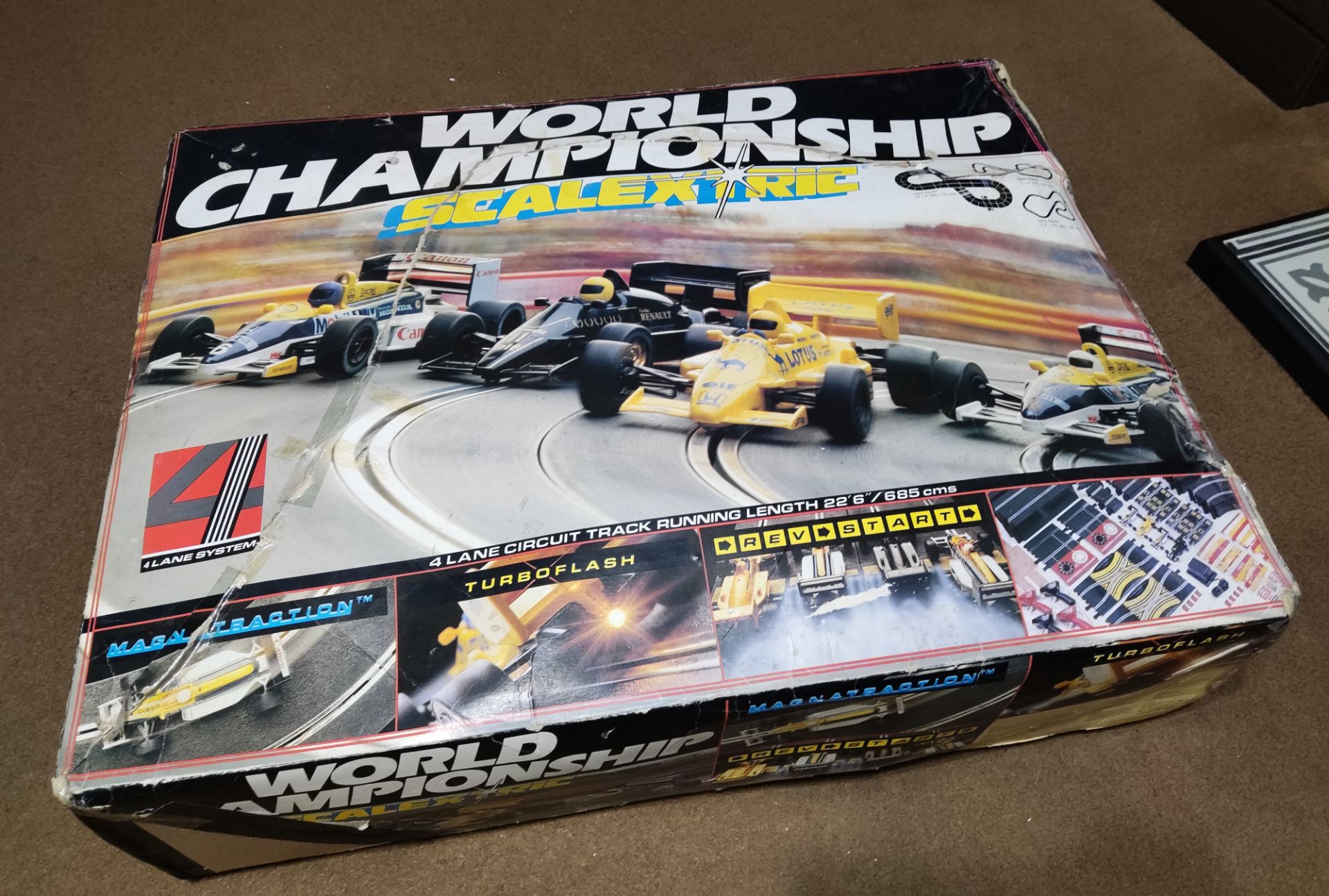 1 x Scalextric 4-Lane World Championship Set With 4 x F1 Cars - Huge Vintage Set - Used - CL444 - NO - Image 8 of 26