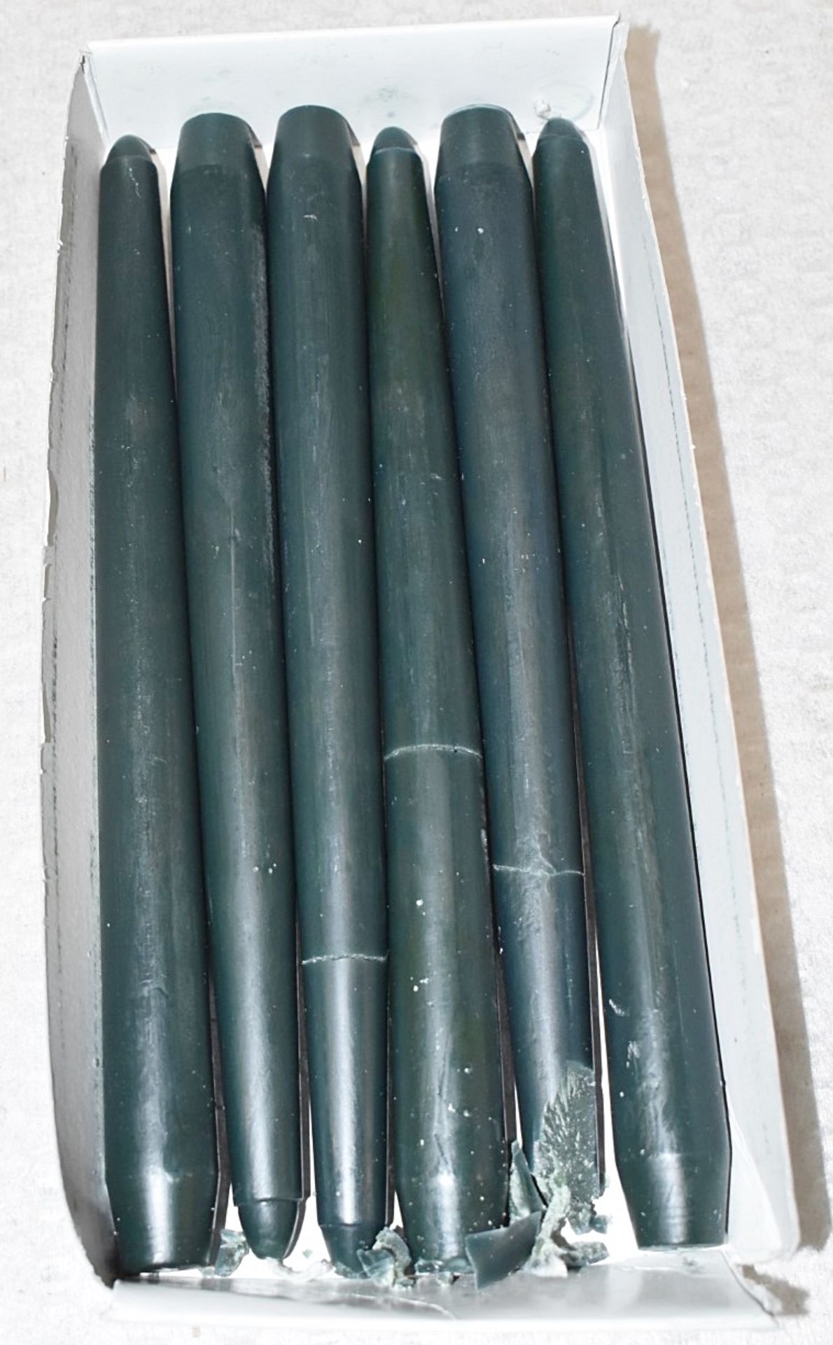 24 x CHARLES FARRIS 10" Dinner Candles in Dark Green - Total Original £35.90 - Read Full Description - Image 7 of 8