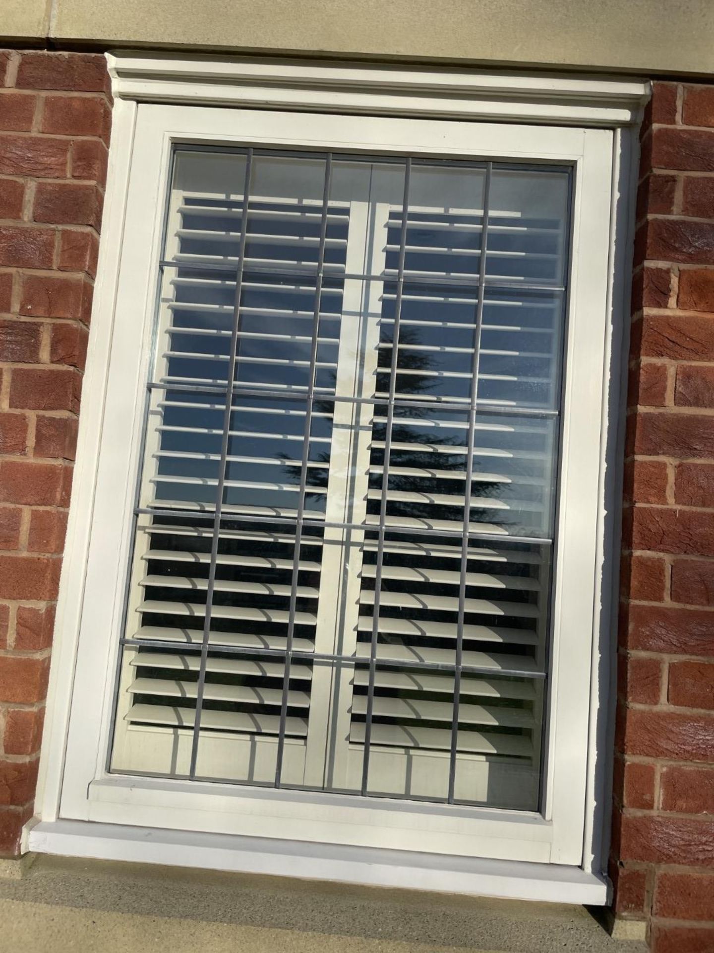 1 x Hardwood Timber Double Glazed Window Frames fitted with Shutter Blinds, In White - Ref: PAN106 - Image 8 of 23