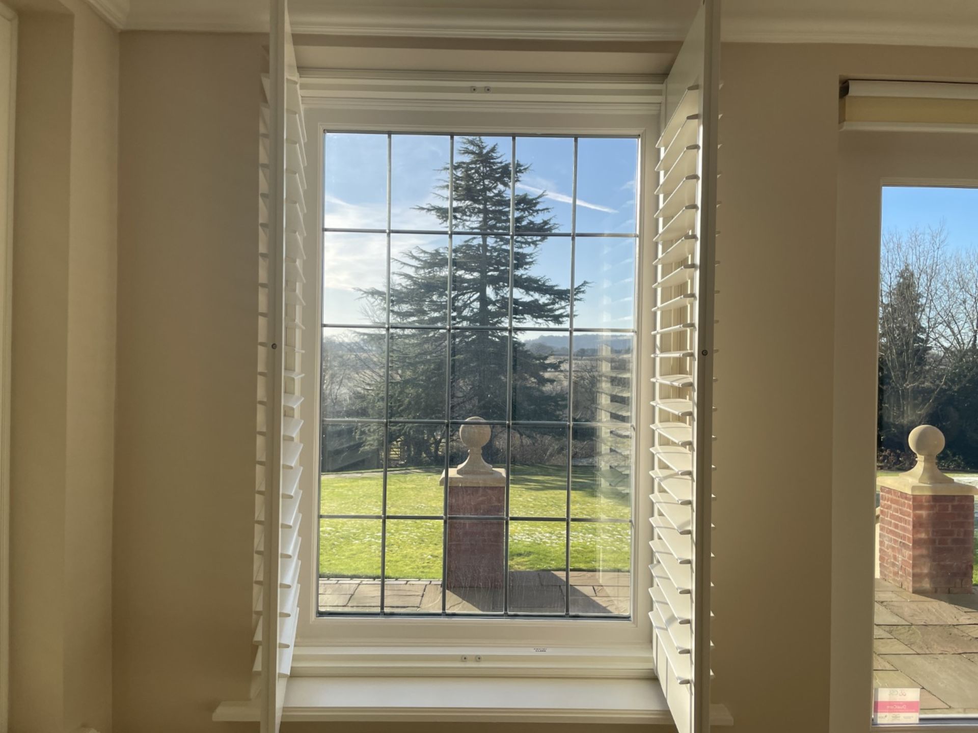 1 x Hardwood Timber Double Glazed Window Frames fitted with Shutter Blinds, In White - Ref: PAN107 - Image 7 of 15