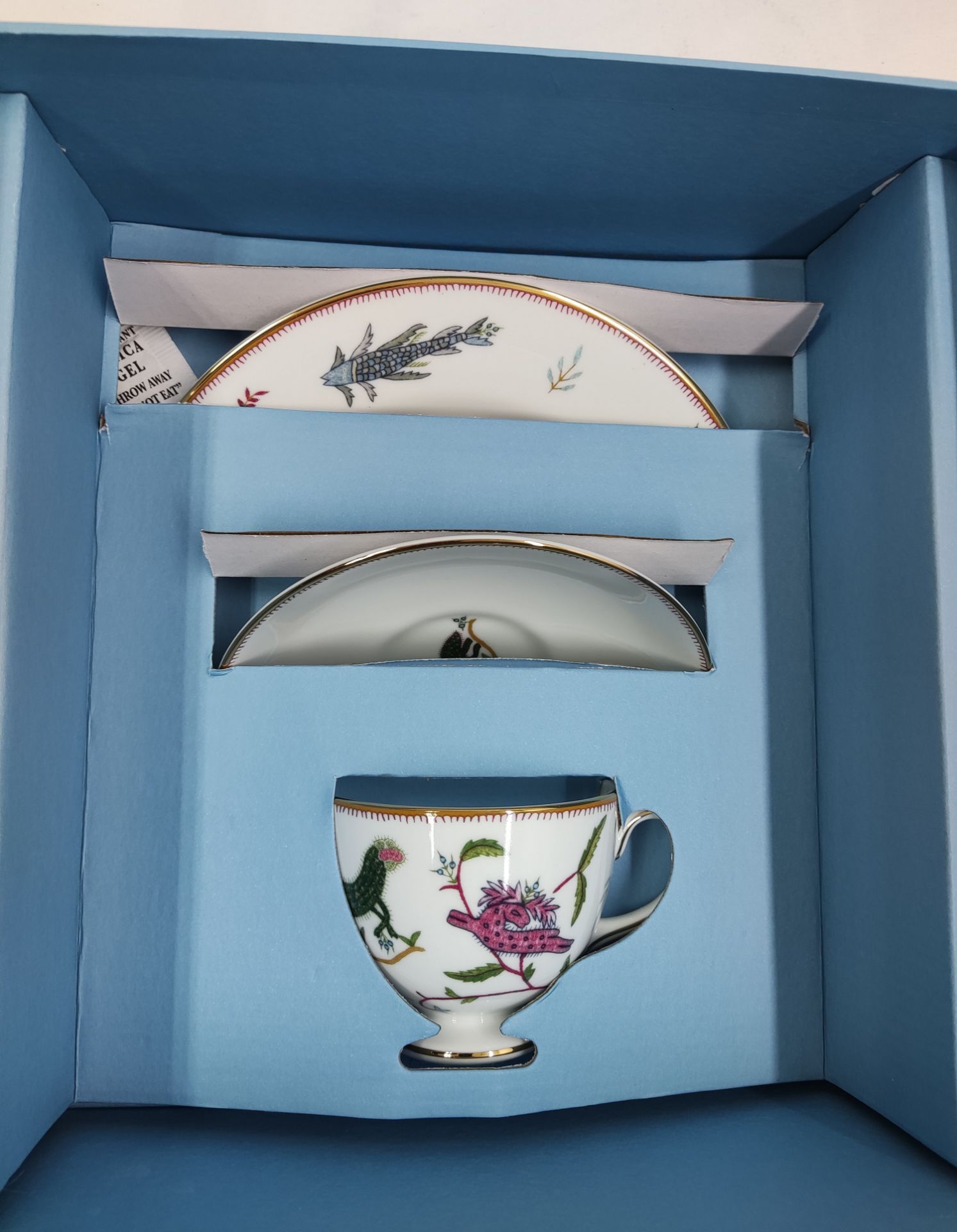 1 x WEDGWOOD Mythical Creatures Fine Bone China Teacup/Saucer/Plate Set - New/Boxed - RRP £140.00 - Image 11 of 20