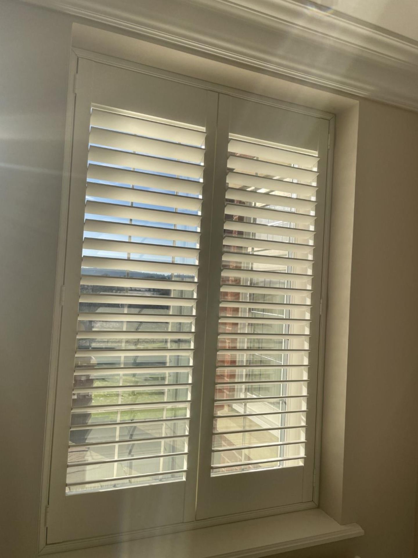 1 x Hardwood Timber Double Glazed Window Frames fitted with Shutter Blinds, In White - Ref: PAN108 - Image 6 of 19
