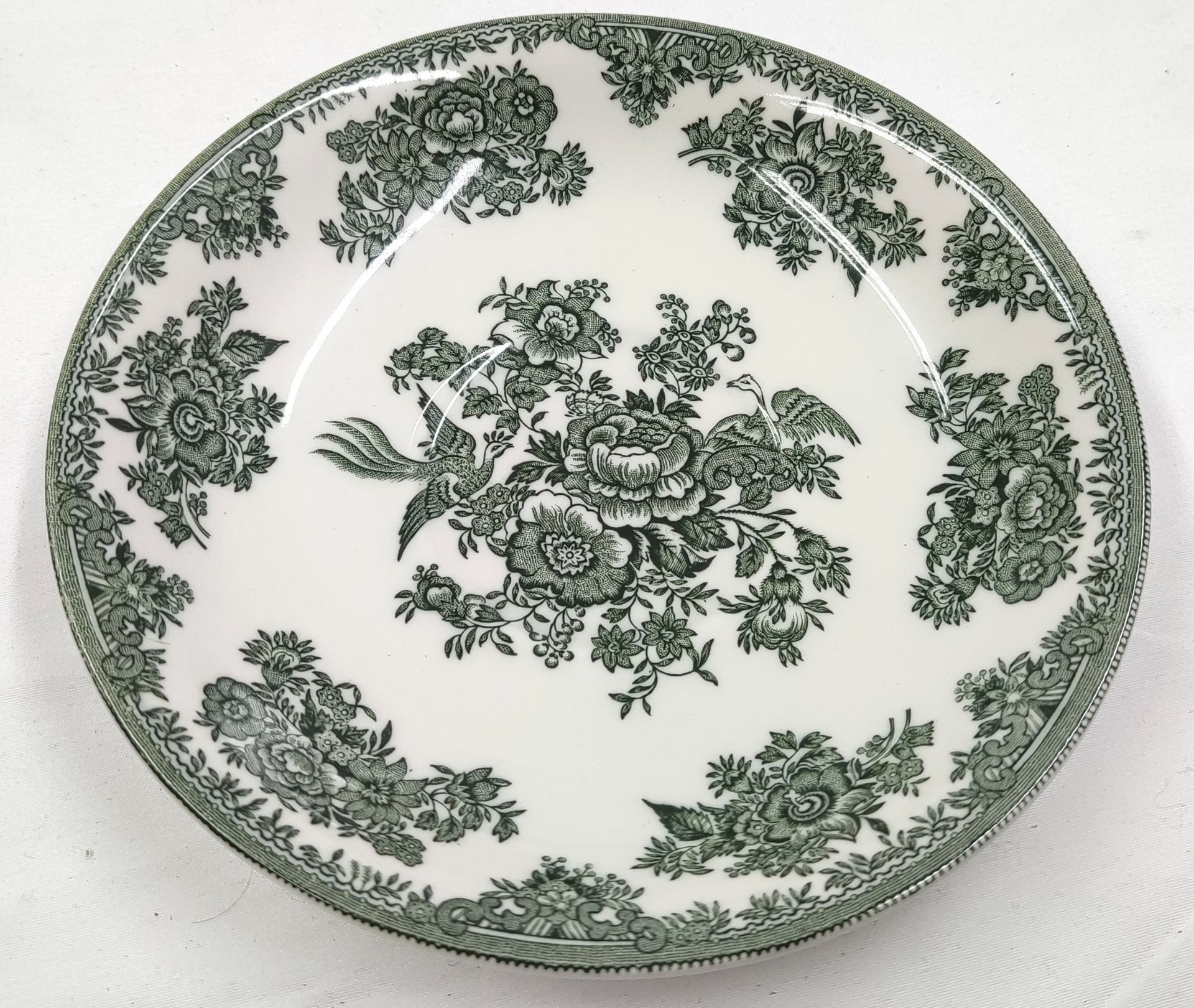 1 x BURLEIGH Dark Green Asiatic Pheasant Breakfast Saucer - New - RRP £47 - Ref: 7241576/HOC194/ - Image 4 of 6