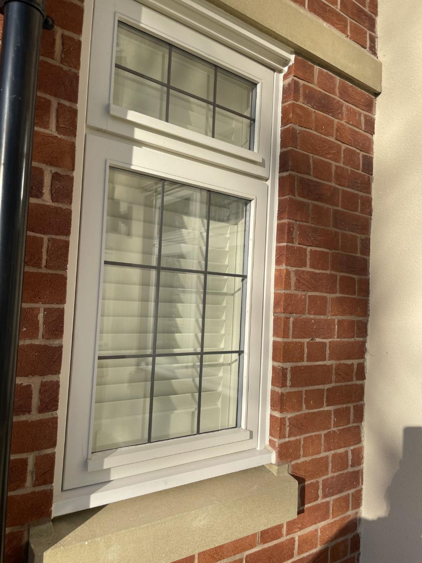 1 x Hardwood Timber Double Glazed Window Frames fitted with Shutter Blinds, In White - Ref: PAN106 - Image 10 of 23
