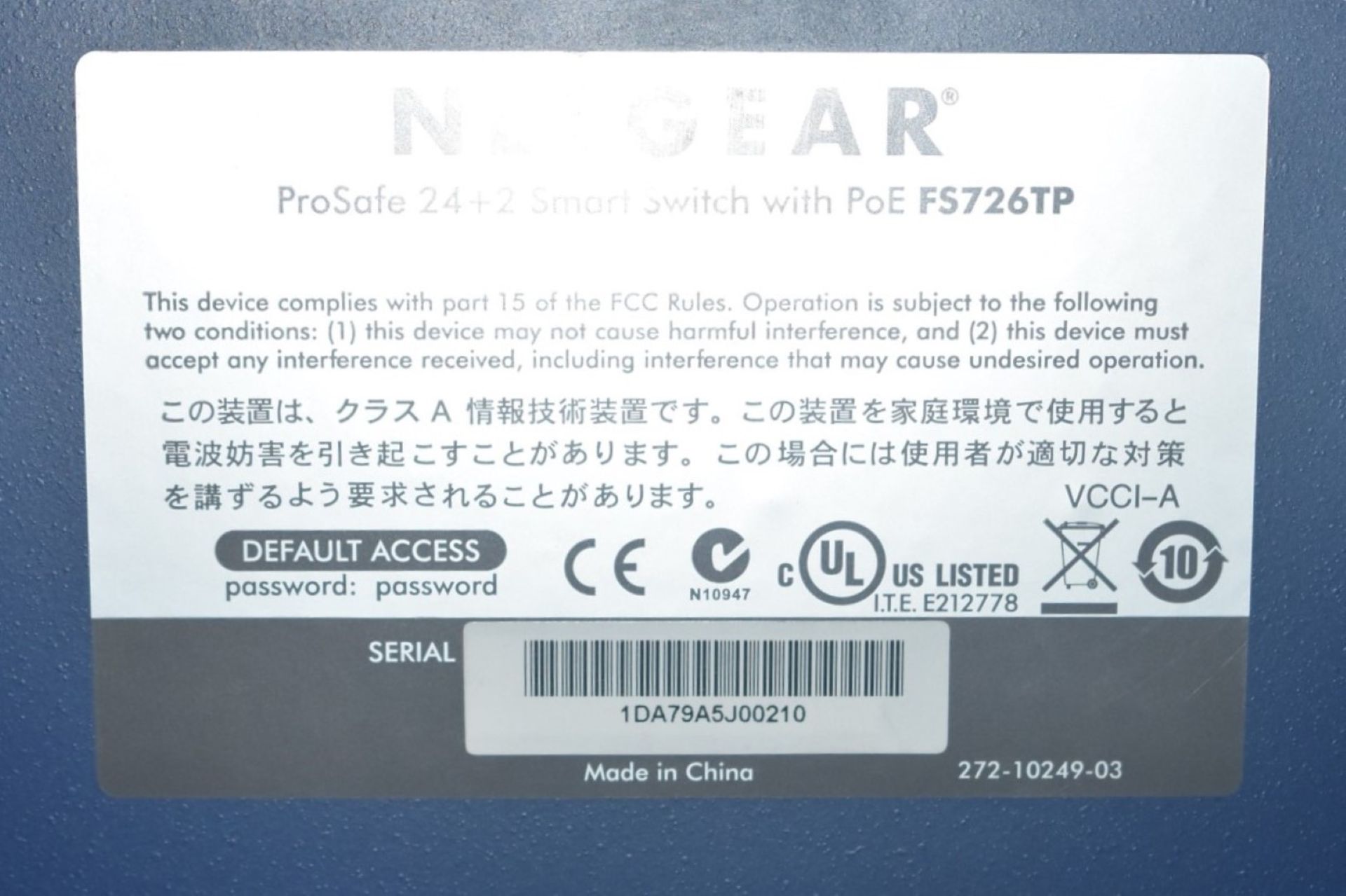 1 x Netgear FS726TP 24 Port Smart Switch - Image 2 of 5