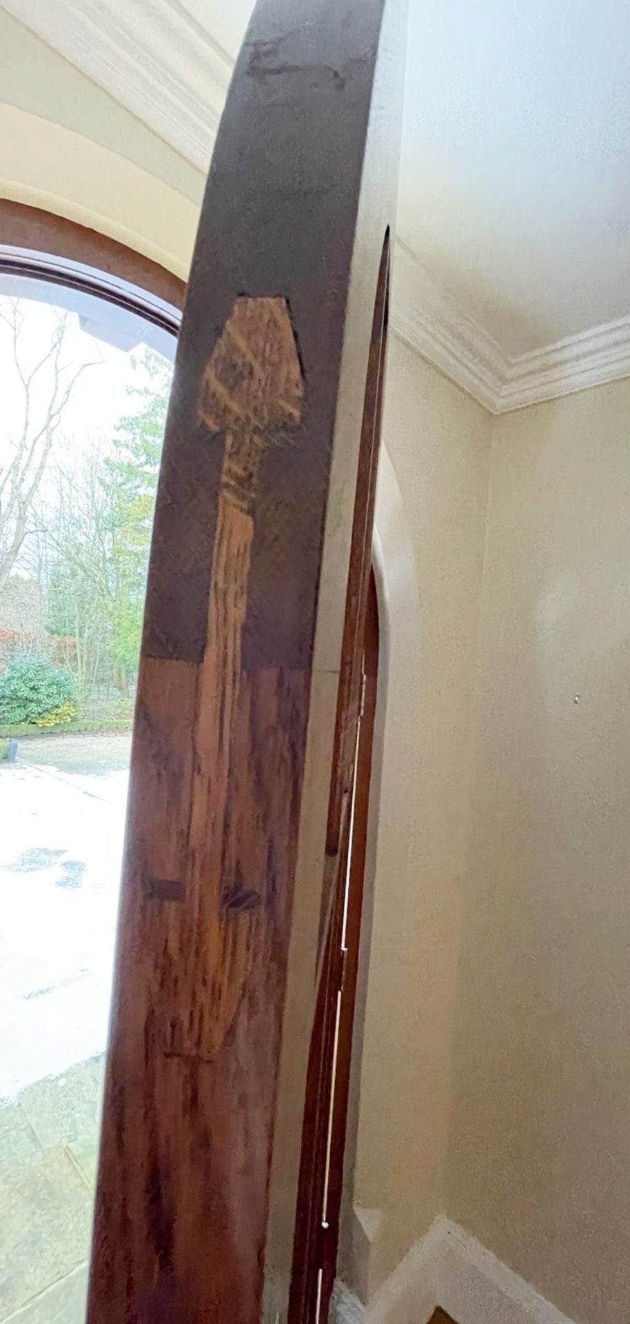 1 x Large Solid Wood Front Door - Ref: PAN151 - CL896 - NO VAT ON THE HAMMER - Location: Wilmslow, - Image 3 of 9
