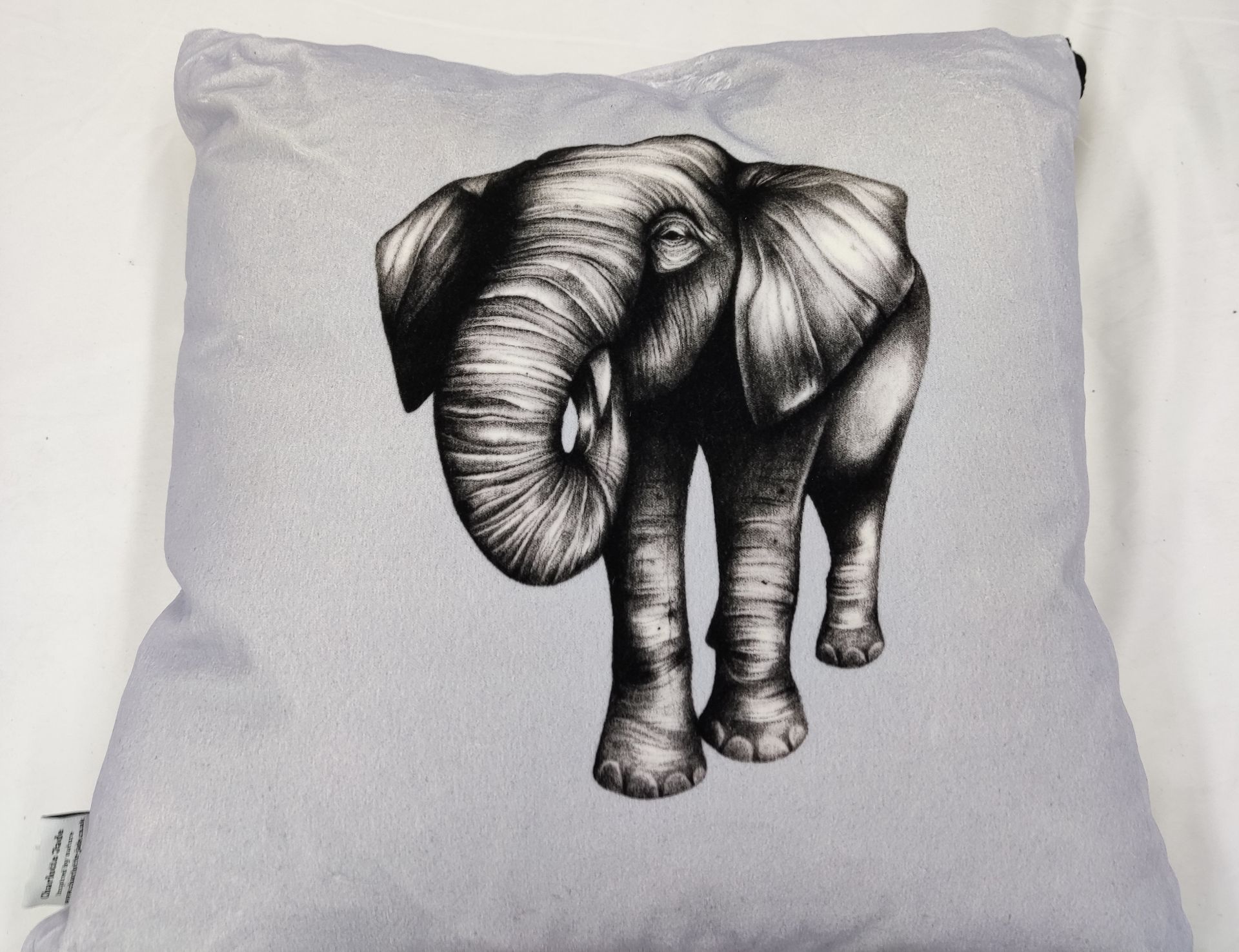 1 x CHARLOTTE JADE Velvet Elephant Cushion - Original RRP £170.00 - Image 4 of 15