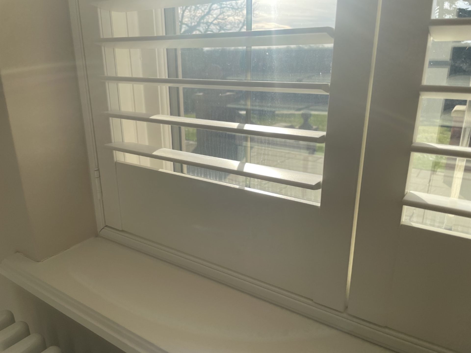 1 x Hardwood Timber Double Glazed Window Frames fitted with Shutter Blinds, In White - Ref: PAN108 - Image 10 of 19