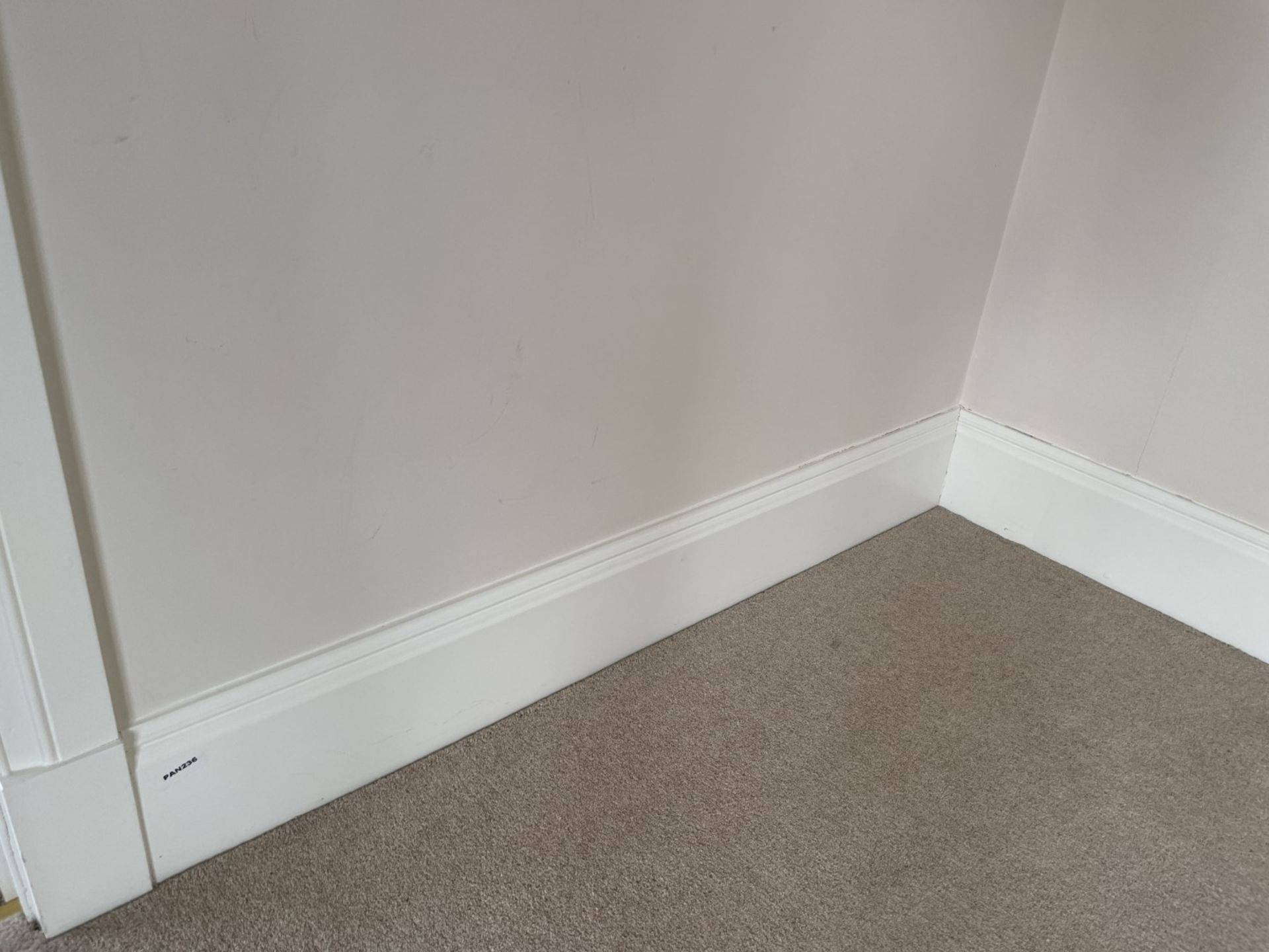 Approximately 20-Metres of Timber Wooden Skirting Boards, In White - Image 6 of 7