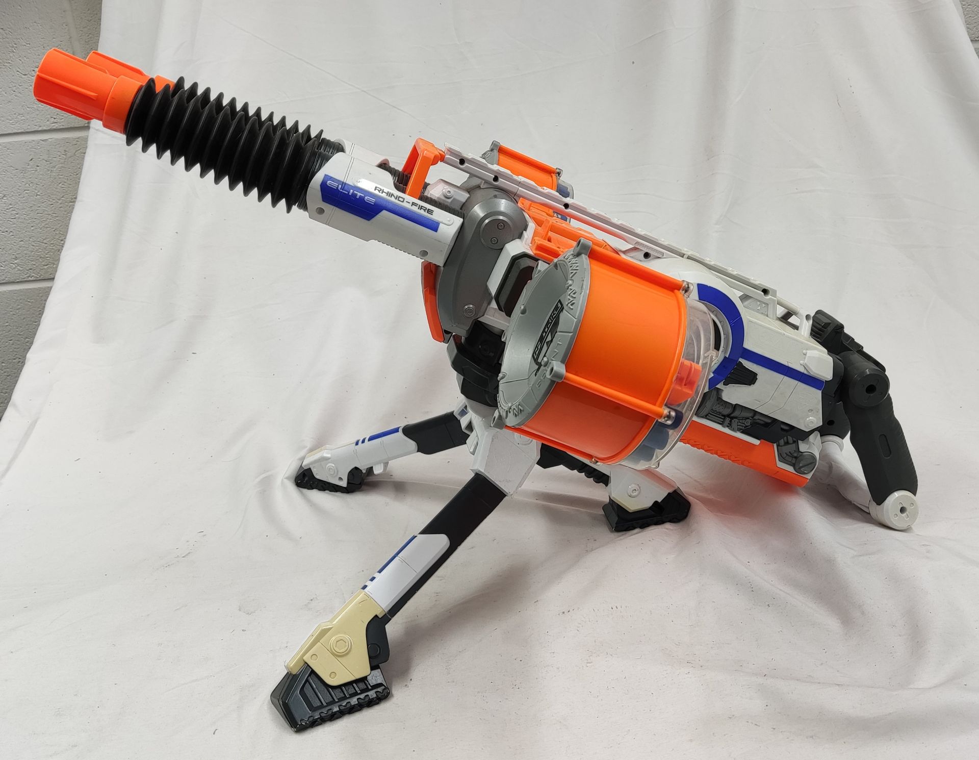 1 x Nerf Rhino-Fire Electric Nerf Gun with Moving Barrels - Used - CL444 - NO VAT ON THE HAMMER - - Image 3 of 12