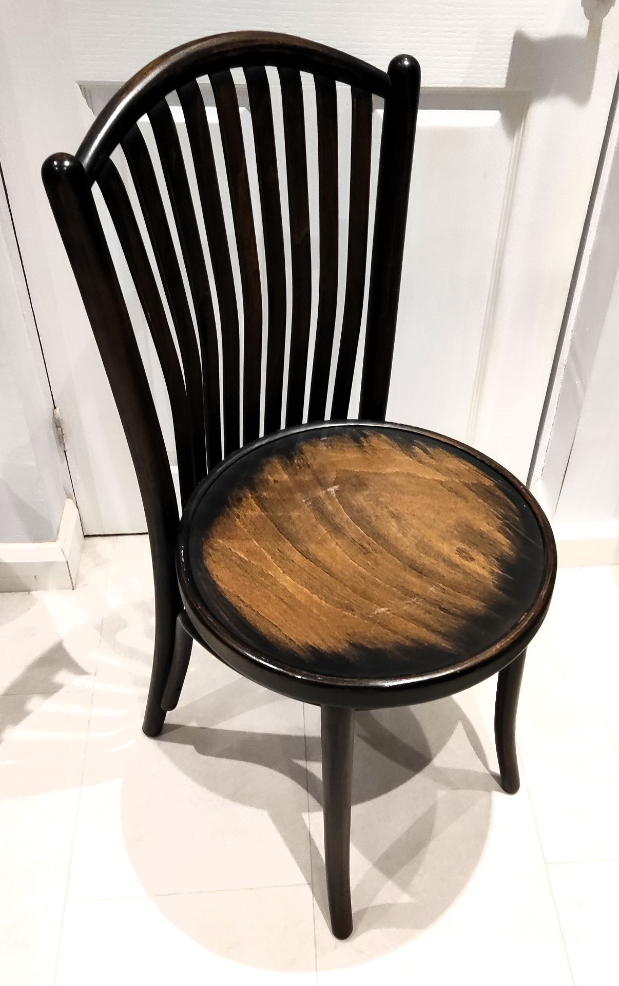 1 x Vintage Dark Wood Bentwood Chair - CL444 - NO VAT ON THE HAMMER - Location: Altrincham WA14 This - Image 10 of 15