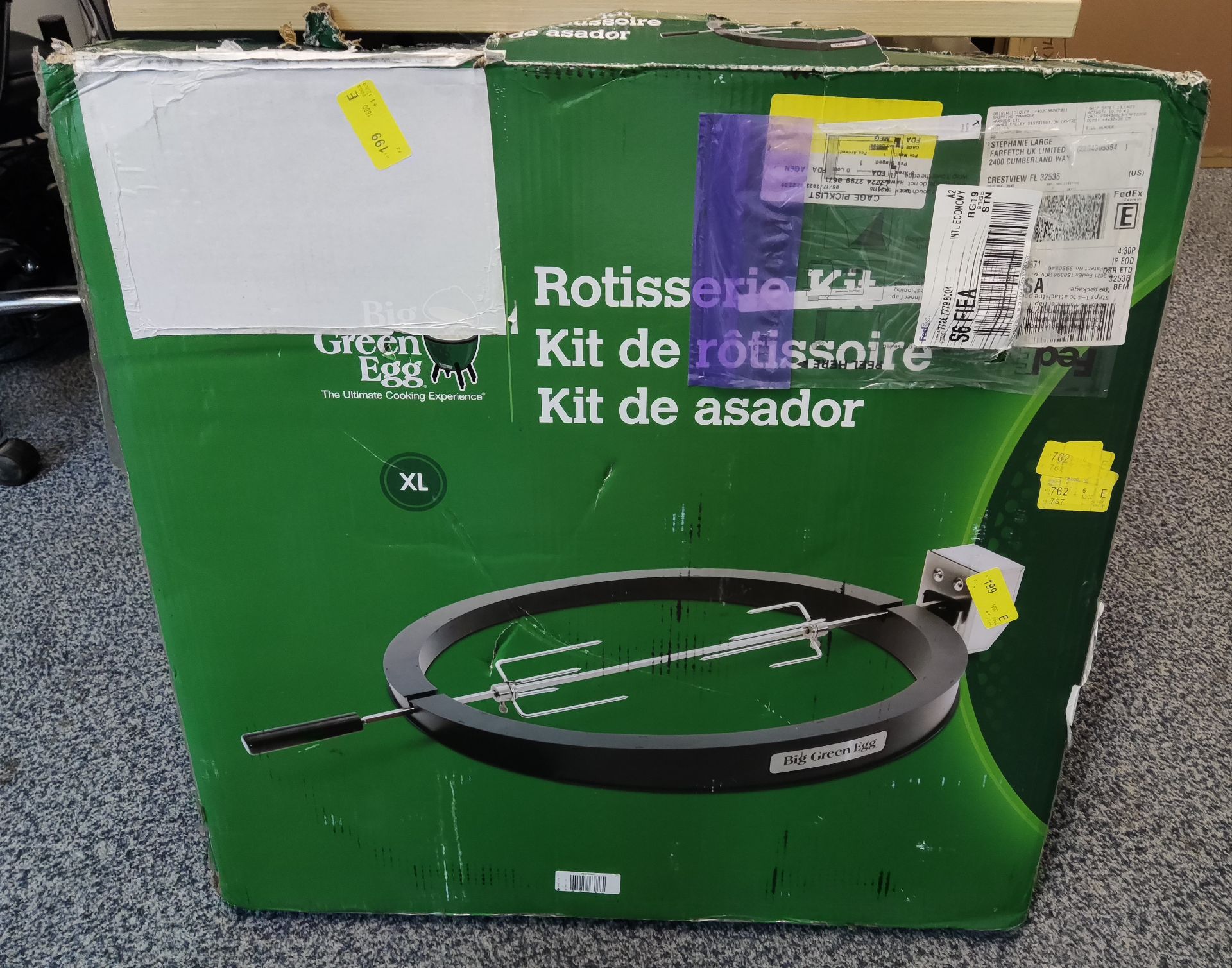 1 x BIG GREEN EGG Xl Rotisserie Kit - New/Boxed - RRP £350 - Ref: /HOC296/HC6 - CL987 - Location: - Image 5 of 8